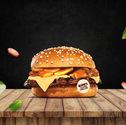 Burger King Single Mushroom Swiss