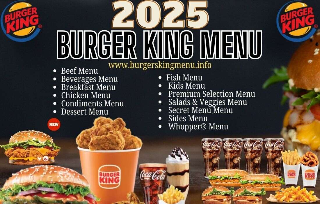 Burgers King Menu With Pictures